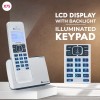 Beetel X75 2.4Ghzexpandable Cordless Landline Phone,Dual Mode DTMF/FSK,1 Line 7 Segment LCD Display (Silver) (X75)