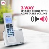 Beetel X75 2.4Ghzexpandable Cordless Landline Phone,Dual Mode DTMF/FSK,1 Line 7 Segment LCD Display (Silver) (X75)