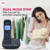 Beetel X92 2.4Ghz Cordless Landline Phone,Dual Mode DTMF/FSK,1 Line 7 Segment LCD Display & Blue LED Backlit,Illuminated Keypad,2 Way Speaker Phone,6 Step Ringer Volume Control (Black)(X92)