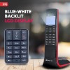 Beetel X95 Flagship Designer Expandable Cordless Landline Phone (X95)(Black/Red)