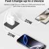 Belkin 40W (20W + 20W) Two Ports USB -C PD Wall Charger | Fast Charging for iPhone 17, Air, Pro, Pro Max White