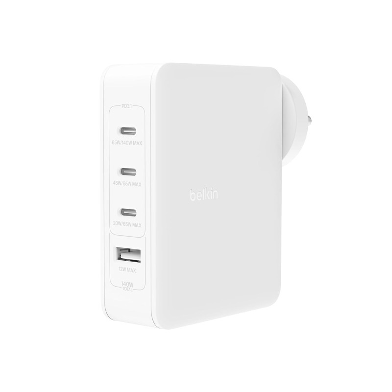 Belkin 40W (20W + 20W) Two Ports USB -C PD Wall Charger | Fast Charging for iPhone 17, Air, Pro, Pro Max White