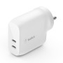 Belkin 40W (20W + 20W) Two Ports USB -C PD Wall Charger | Fast Charging for iPhone 17, Air, Pro, Pro Max White