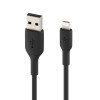 Belkin Apple Certified PVC Lightning to USB-A Charge and Sync Type A Cable, Tough and Durable, For iPhone, iPad, Air Pods, 3.3 Feet (1 Meter) - Black