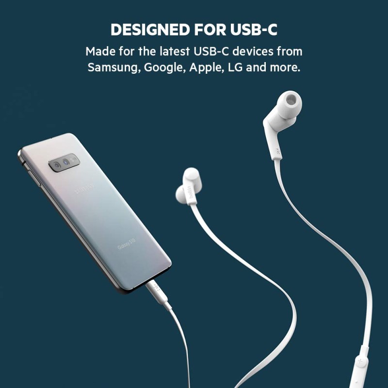 Belkin G3H0002btWHT Wired in Ear Headphone with Mic (White)