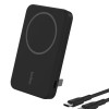 Belkin Qi2 Wireless Power Bank 15W 5000 mAh | MagSafe Charger w/Built-in Pop-up Kickstand Black