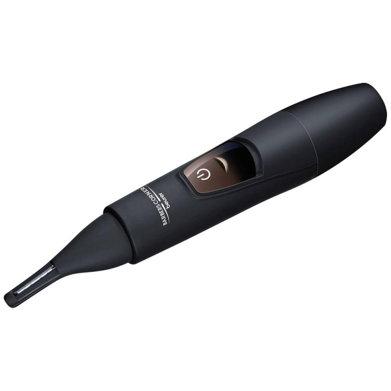 Beurer HR 2000 Precision Cordless Nose, Ear & Eyebrow Trimmer Extra comb attachment with 3/6 mm, High-quality vertical stainless steel blade ,Battery-powered with 3 years warranty.