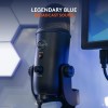 Blue Yeti USB Microphone for Recording, Streaming, Gaming, Podcasting on PC and Mac, Condenser Mic for Laptop or Computer with Blue VO!CE Effects, Adjustable Stand, Plug and Play - Blackout