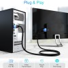 BlueRigger HDMI to DVI Cable (6FT, High-Speed, Bi-Directional Adapter Male to Male, DVI-D 24+1, 1080p, Aluminum Shell)