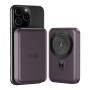 Boat EnergyShroom PB331 (Magsafe) 10000mAh Magnetic Wireless Powerbank, 15W Wireless & 22.5W Wired Charging for  (Purple)