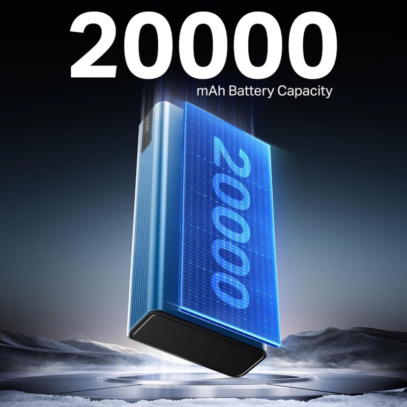 Boat Energyshroom PB435 20000 mAh 35W Super Fast Charging Power Bank, Smart 12 Layer Protection (Navy Blue)