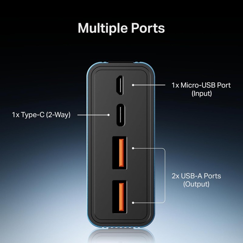 Boat Energyshroom PB435 20000 mAh 35W Super Fast Charging Power Bank, Smart 12 Layer Protection (Navy Blue)