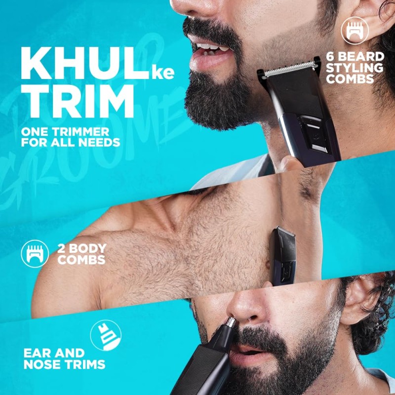 Bombay Shaving Company 11 in 1 | Trimmer for Men All in One | Beard Trimmer for Man | Hair Trimmer for Man