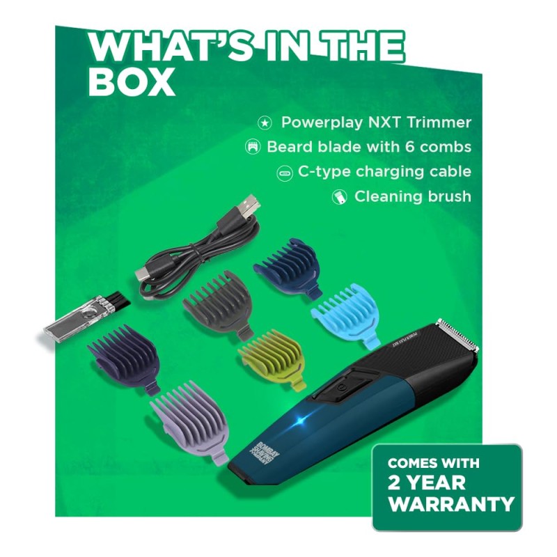 Bombay Shaving Company Power Play NXT Trimmer for Men | Beard Trimmer for Man