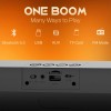 Boom X2 16W Party Speaker with Upto 8Hr Music, Clear Sound, Multi-Compatibility, RGB Lights - Premium Black
