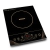 Borosil Smartkook-TC14 Electric Induction Cooktop, Glass Surface, Energy Saving, Flame-free Cooking, Black, 2000W