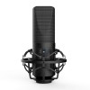 Boya BY-M1000 Condenser Microphone Podcast Mic Kit Support Omnidirectional/Bidirectional with Double-layer Pop Filter Shock Mount XLR Cable for Singer Vocals Podcaster Home Studio Voice Over Recording