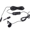 Boya by-M1 Auxiliary Lavalier Microphone Lapel Clip-on Microphone, Omnidirectional Electret Condenser Mic,(Black)