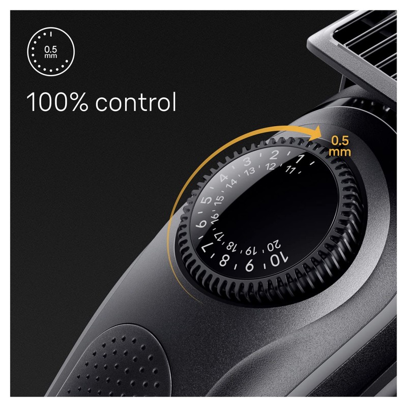 Braun BT5410 Beard Trimmer for Men, Lifetime Sharp Blades, 39 Length Settings, 100-Min Runtime, Waterproof