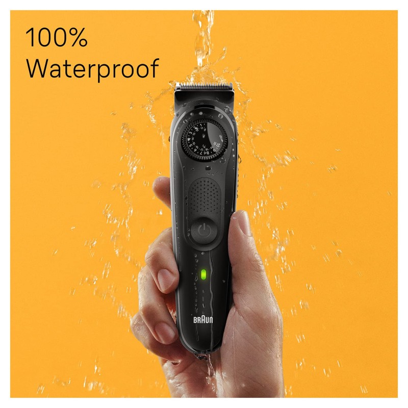 Braun BT5410 Beard Trimmer for Men, Lifetime Sharp Blades, 39 Length Settings, 100-Min Runtime, Waterproof