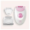Braun Silk-épil 3-031 Epilator for Women, Long-Lasting Hair Removal, 20 Tweezer System,White & Pink