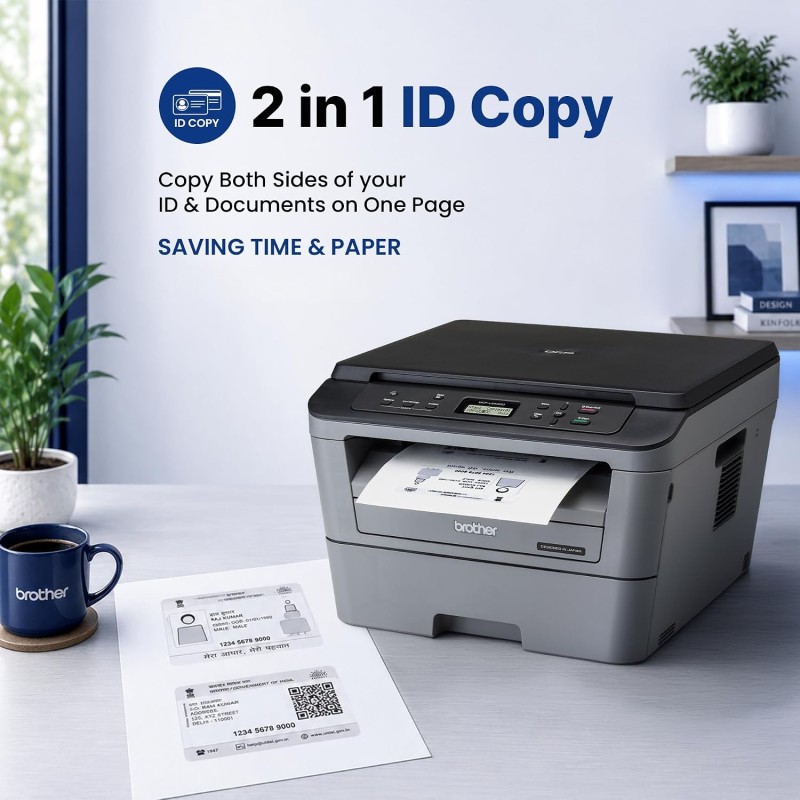 Brother DCP-L2520D Automatic Duplex Laser Printer with 30 Pages Per Minute Print Speed, Multifunction (Print Scan Copy)