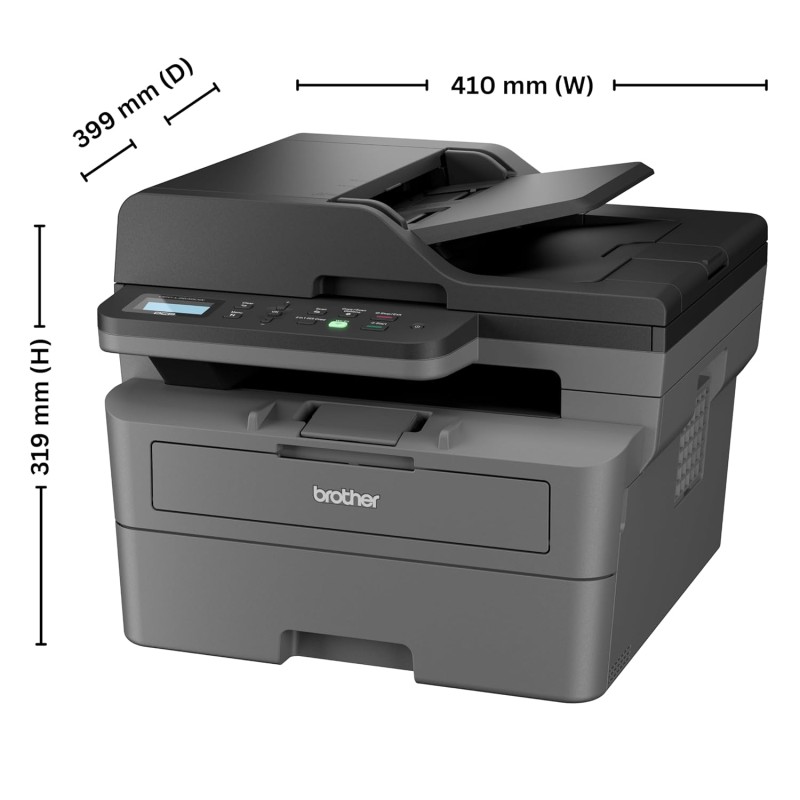Brother DCP-L2640DW New Launch Auto Duplex Laser Printer, 34 PPM, Print Scan Copy, LCD Display, ADF, 256MB Memory, (WiFi WiFi Direct LAN USB) Black