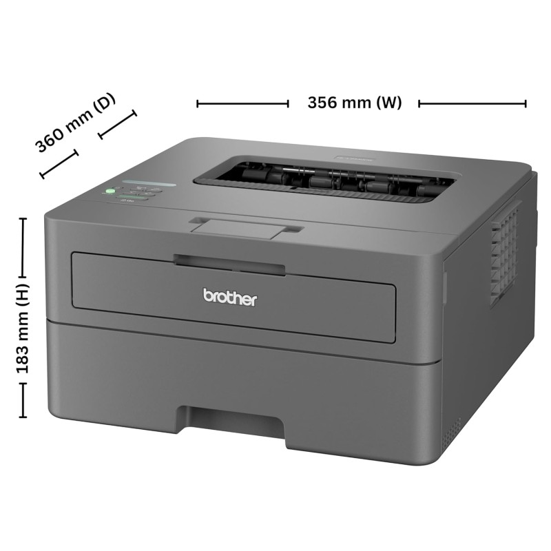Brother HL-L2440DW (New Launch) Auto Duplex Laser Printer, 30 PPM Print Speed, LCD Display, 64 MB Memory