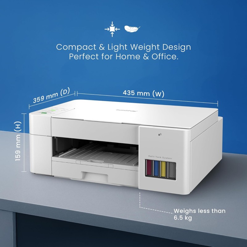 Brother Ink Tank DCP-T426W WiFi Multifunction (Print Scan Copy) Color Printer Best for Home (Pre ink loaded )