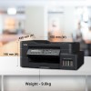 Brother Ink Tank DCP-T820DW WIFI Auto Duplex Color Multifunction Printer (Print Scan Copy), ADF, LCD, LAN, Print Up to 7.5K Pages Black