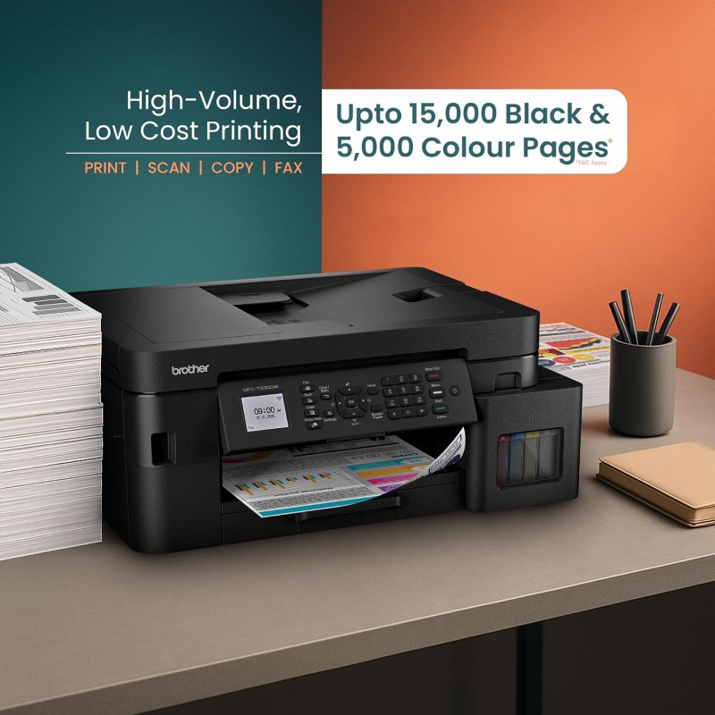 Brother Ink Tank MFC-T930DW New Launch (Print Scan Copy Fax) WiFi Auto Duplex, ADF Printer