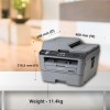 Brother MFC L2701D Auto Duplex Multifunction (Print, Scan, Copy, Fax) Laser Printer