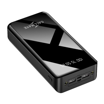 CALLMATE 30000Mah High Capacity Power Bank,15W Fast Charging|Digital Display|2 USB Output Ports&2 Input|Led Torch|for iPhone,Smartphones(15 W,Fast Charging)(Black,Lithium Polymer)