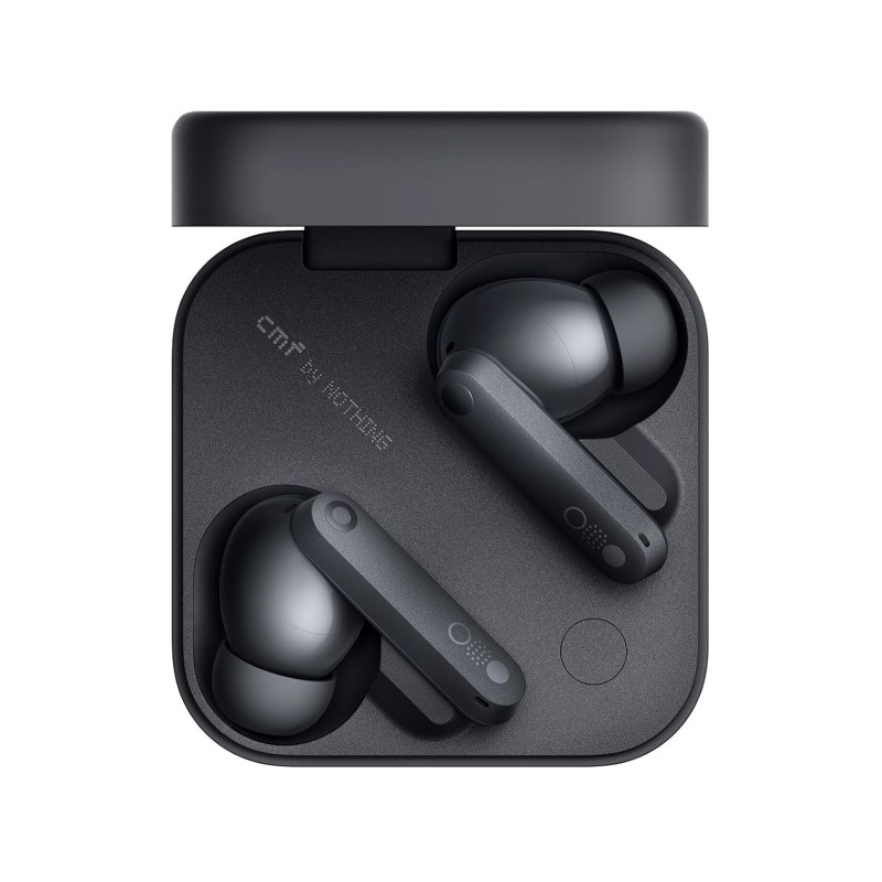 CMF Buds Pro 2 Wireless Earbuds, Hi-Res Audio with LDAC, 50 dB Hybrid Noise Cancelling Earbuds, Ultra Bass Technology, Bluetooth 5.3, 43H Play Time with Charging Case, 6 HD Mics Headphones, Dark Grey