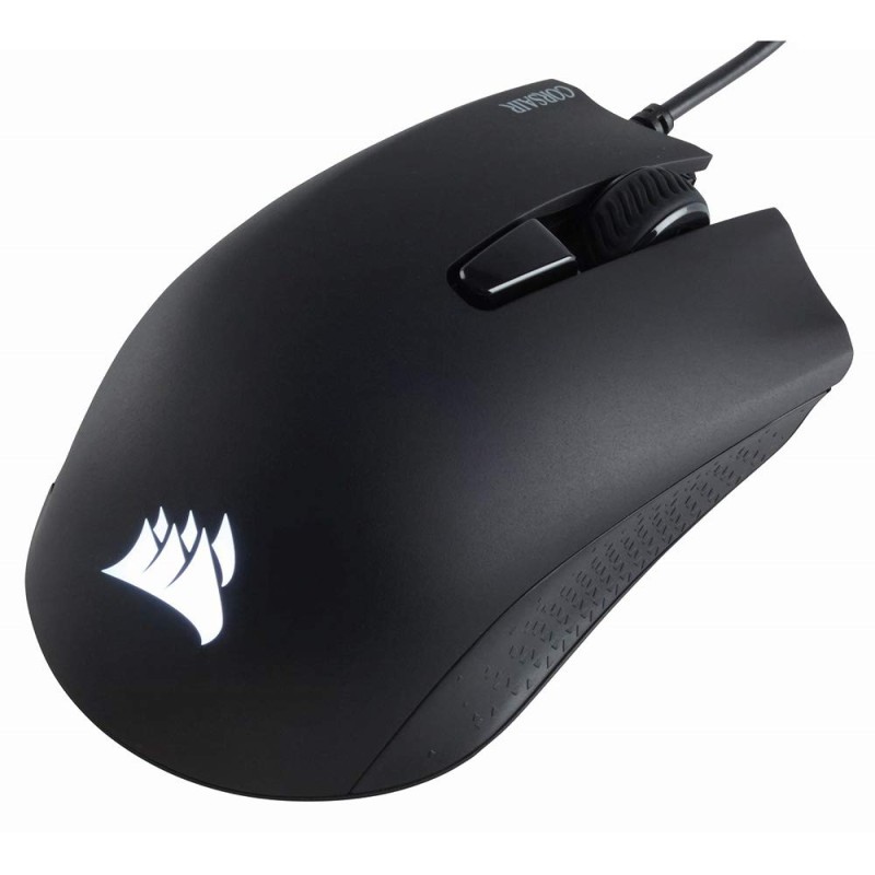 CORSAIR Harpoon PRO RGB Wired Lightweight FPS/MOBA Gaming Mouse – 12,000 DPI – 6 Programmable Buttons – iCUE Compatible – PC, Mac, PS5, PS4, Xbox – Black