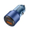 COSTAR 95W Car Charger Fast Charging with Dual Ports, 2 in 1 USB & Type C Fast Charge QC 65W+ PD 30W, Compatible with Mobile (Blue)