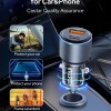 COSTAR 95W Car Charger Fast Charging with Dual Ports, 2 in 1 USB & Type C Fast Charge QC 65W+ PD 30W, Compatible with Mobile (Blue)