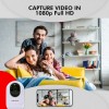 CP PLUS 2 MP Wi-Fi PT Camera. 15 Mtr. Full HD Video Camera with 360 Degree with Google and Alexa Assistance, White (CP-E24A)