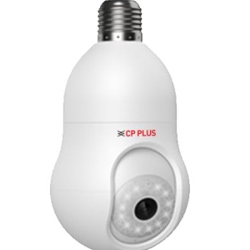 CP PLUS 3 MP Resolution Smart Wi-fi Bulb Security Camera | 360° View | 2 Way Talk CP-T31A