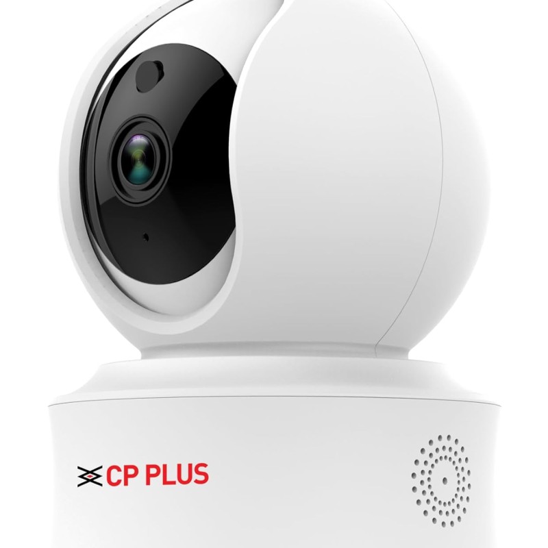 CP PLUS 3MP Full HD Smart Wi-fi CCTV Home Security Camera | 360° View | 2 Way Talk | Cloud Monitor White- CP-E31A