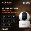 CP PLUS 3MP Smart Wi-Fi CCTV Camera | 360° Pan & Tilt | CTC Cyber Secure Tech Supports OK Google | CP-E35Q
