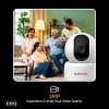 CP PLUS 3MP Smart Wi-Fi CCTV Camera | 360° Pan & Tilt | CTC Cyber Secure Tech Supports OK Google | CP-E35Q