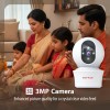 CP PLUS 3MP Smart Wi-Fi CCTV Camera for Home with 360° Pan & Tilt EZ-P34Q