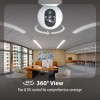 CP PLUS 3MP Smart Wi-Fi CCTV Camera for Home with 360° Pan & Tilt EZ-P34Q