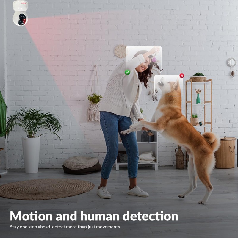 CP PLUS 3MP Smart Wi-fi CCTV Camera | 360° & Full HD Home Security | Full Color Night Vision EZ-P31