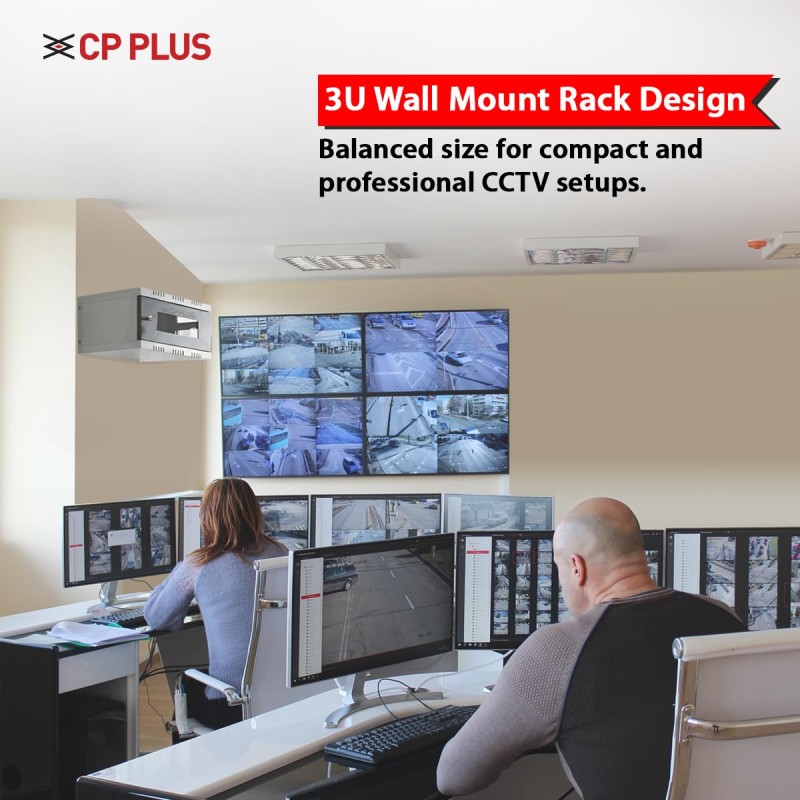 CP PLUS 3U CCTV/DVR/NVR Rack/Cabinet Box/Network Rack/Server Rack/CCTV Camera Box – CP-HA-RK4535VW-3U-TP