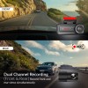 CP PLUS 4G Live Dashcam for Car | 2MP FHD Front & Rear Dash Cam | Remote Live View | GPS Tracking & Smart Alerts CP-H27B