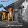 CP PLUS 4MP Quad HD Wi-Fi CCTV Camera for Outdoor | 360° Pan & Tilt | Full-Color Night Vision | CTC Cyber Secure Tech CP-Z45Q