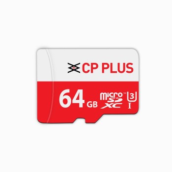 CP PLUS 64GB microSDXC Memory Card Grade UHS-3 Class 10, Up to 70 Mbps Reading & 30 Mbps Writing Speed.