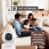 CP PLUS 8 MP Resolution Smart Wi-fi Ai CCTV Camera | 2 Way Talk | Human Body Detection & Motion Tracking Alert CP-E81AR